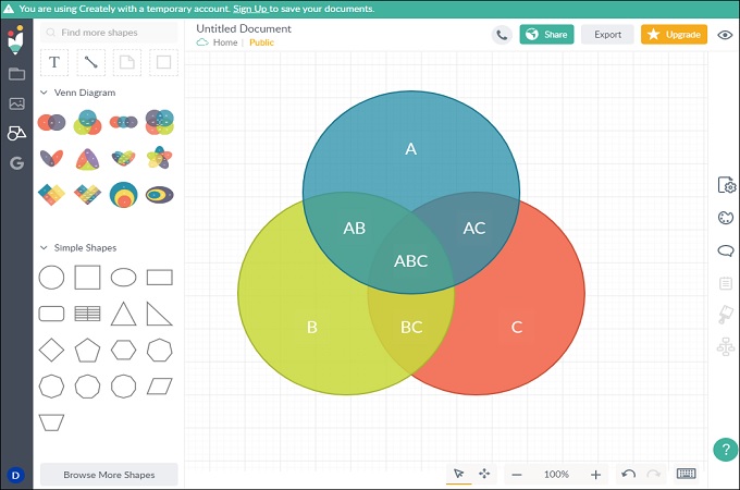 creately venn diagram