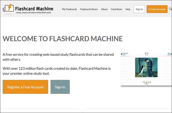 flashcard machine 플래시 카드 어플