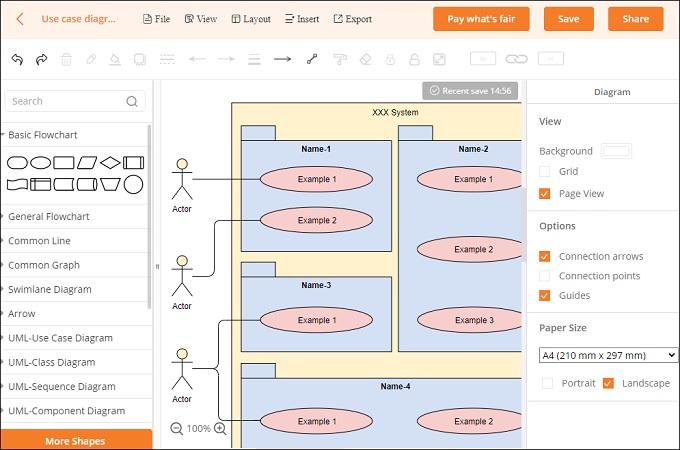 edit the use case diagram