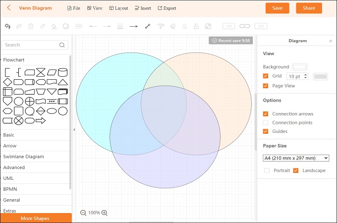 gitmind venn diagram maker