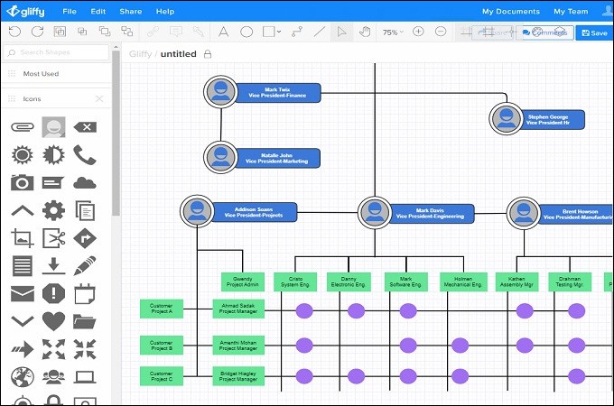 gliffy org chart maker