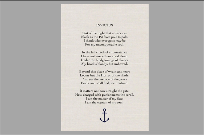 invictus best poems