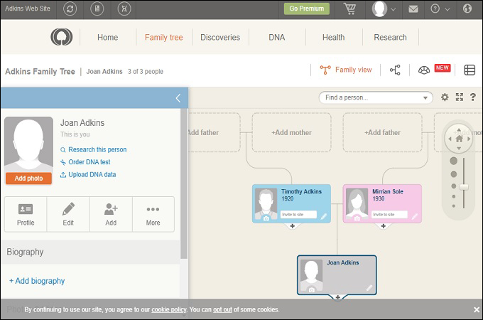 myheritage family tree